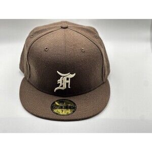 NEW ERA X FEAR OF GOD ESSENTIALS 59FIFTY FITTED CAP BR HAT SIZE 7 1/4 WOOL
